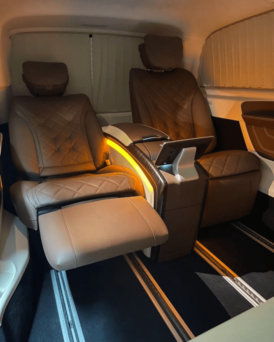 Maybach seats for custom Mercedes Metris and Sprinter